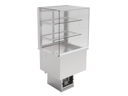 Scholl Profit Line Einbau Kühlvitrine mit Eckigem Glasaufbau